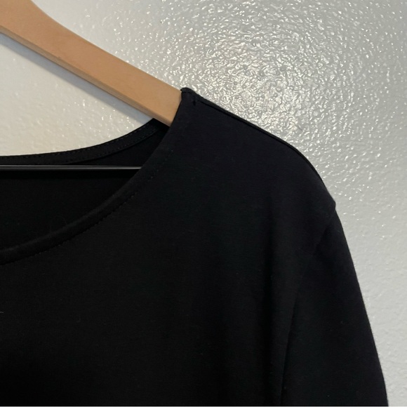 Maurices - Marina Colorblock Black Tan Striped Mixer Long Sleeve Tee Top - 2X - Picture 5 of 8